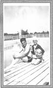 100 013 03 Mom with her Dad at the pool