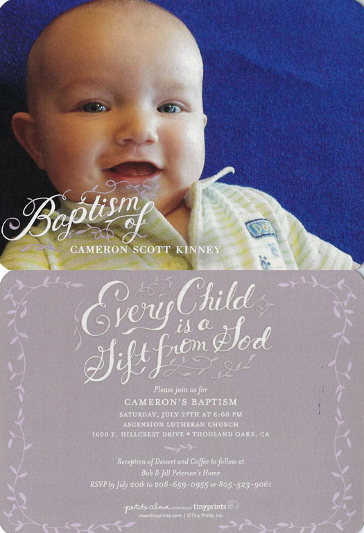 245 Cameron Baptism Announcement