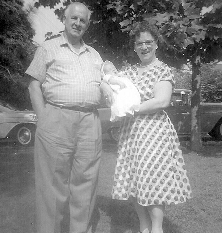 Randy's Album - 008 Christening With Grandparents