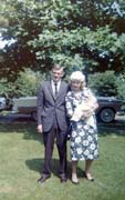Randy's Album - 006 Christening With Godparents Jim Vosen & Hazel Bauer 07-17-1960