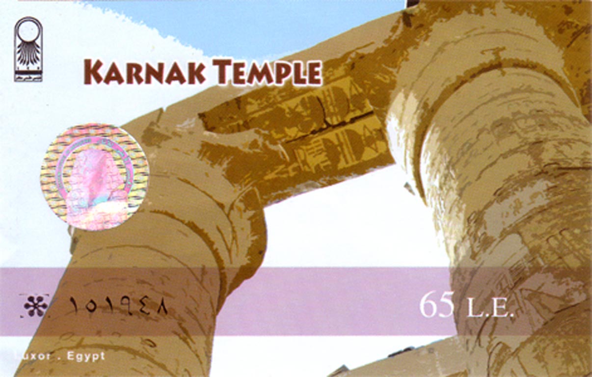 1401 - Ticket-Karnak Temple